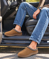 Litfun Men's Memory Foam Fuzzy Slippers Indoor Outdoor Winter House Shoes