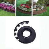 YANEYRIE Garden Edging，40FT Landscape Edging with 25 Spikes for Lawn 1.5 Inch Tall (Black, 40FT), YANEYRIE-EDGING-1.5