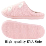 HIPINISS Halloween Slippers Skull for Women Men GhostFace Plush Warm Slippers Indoor Outdoor Memory Foam House Home Winter Shoes,Pink Skull 41-42