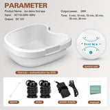 Idudbid Ionic Foot Bath Detox Machine - Suitable for Home Use, Home Salon-Level Spa Detox Machine, Healthy Detoxification, with Foot Bath, Array * 2, Liner