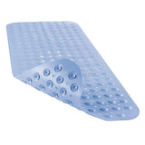 YINENN Bath and Shower Safety Mats 40x16 inch, Non Slip with Suction Cups for Bathroom Stall and Tub Floor, Extra Large and Machine Washable, Drain Holes Keep Bathtub Clean, Light Blue