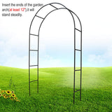 Metal Garden Arbor Wedding Arch 76.8 Inch H x 90.5 Inch W \94.5 Inch H x 55 Inch W Assemble Freely 2 Sizes for Various Climbing Plant Roses Vines Bridal Party Decoration Pergola Arbor (Black)