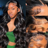 Drosuud 30 Inch 13X6 Lace Front Wigs Human Hair 200% Density Body Wave HD Lace Front Wigs Human Hair Pre Plucked Glueless Wigs Human Hair for Women With Baby Hair