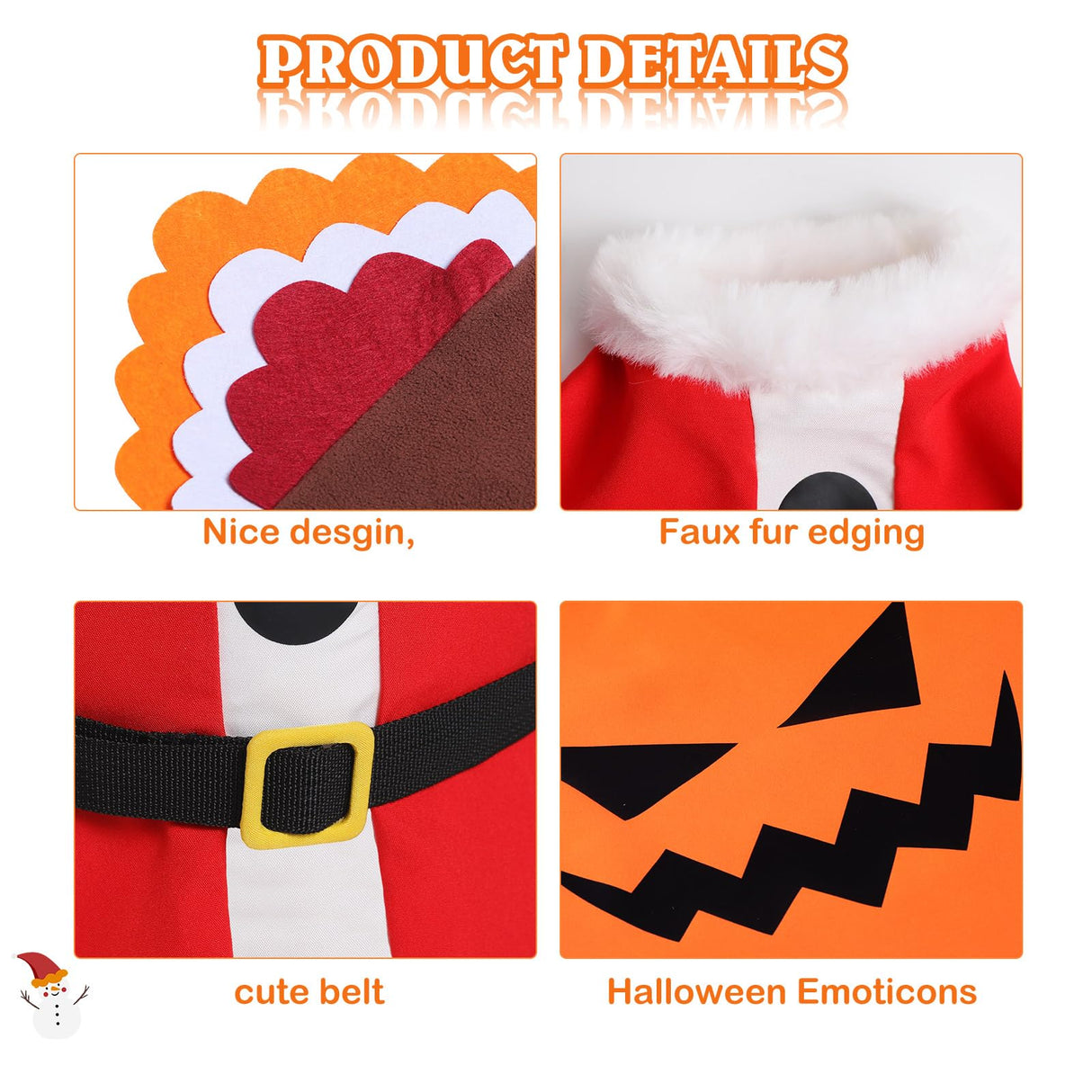 Silicherry 3 Set Halloween Goose Outfit Fall Christmas Lawn Porch Goose Cloth Costume Thanksgiving Xmas Outdoor Patio Yard(Novel Style)