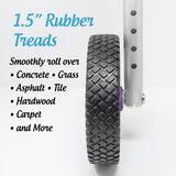 Top Glides 8" Off-Road Walker Wheel Kits with Flexfit Universal Ski Glides (Purple)