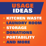 Hefty Ultra Strong 13 Gallon Trash Bags, Black Tall Kitchen Trash Bags 13 Gallon Size, Break Resistant Drawstring Enclosure, Continuous Odor Control, Blackout, Clean Burst Scent, 110 Bags