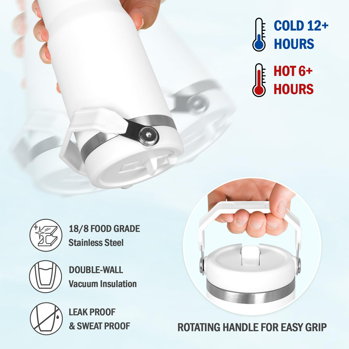 AXIARA Christmas Thank You Gifts for Women - Difference Maker 30 oz Stainless Steel Insulated Tumbler with Lid and Handle - Christmas Birthday Gifts for Teachers Boss Lady Coworkers