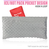 Hysterectomy Seatbelt Pillow Post Abdominal Surgery Myomectomy Pillows with Pocket for Ice/Hot Packs Breast Reduction Belly Incision Tummy Tuck C-Section Recovery Patients Gifts Minky Dot Light Gray