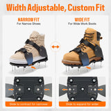 NINGO Pre-Assembled Lawn Aerator Shoes for Yard Grass, Aerator Lawn Tool with Heavy Duty Spikes for Effectively Aerating Lawn Soil, Air Aerator Tool with Adjustable Dual-Buckle for Men's Sizes 8-14
