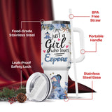 GEPOSTORE Christmas Gifts for Women Girls, Blue Donkey 40oz Tumbler with Handle, Cute Cartoon Character Tumbler, Birthday Gifts for Movie Lover