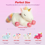 Vposyako 5 Pieces Unicorn Toys Stuffed Animals for Girls, 1 Mommy Unicorn with 4 Babies, Soft Plush Toys Gifts for Girls 3 4 5 6 7 8 9 Years, Kids, Children, Christmas, Birthday, Valentine's
