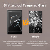 Hansong Vanity Mirror with Lights and Speaker22.8''x18.4'' Hollywood Makeup Mirror with 15 LED Bulbs Lighted Vanity Nakeup Mirror 3 Lighting Modes 10X Magnification White