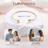 Turandoss Initial Letter M Bangle Bracelet for Teen Girls Gifts Trend Stuff