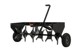 Agri-Fab 40 In Tow Behind Lawn Plug Aerator with 24 Galvanized Coring Knives and Universal Hitch