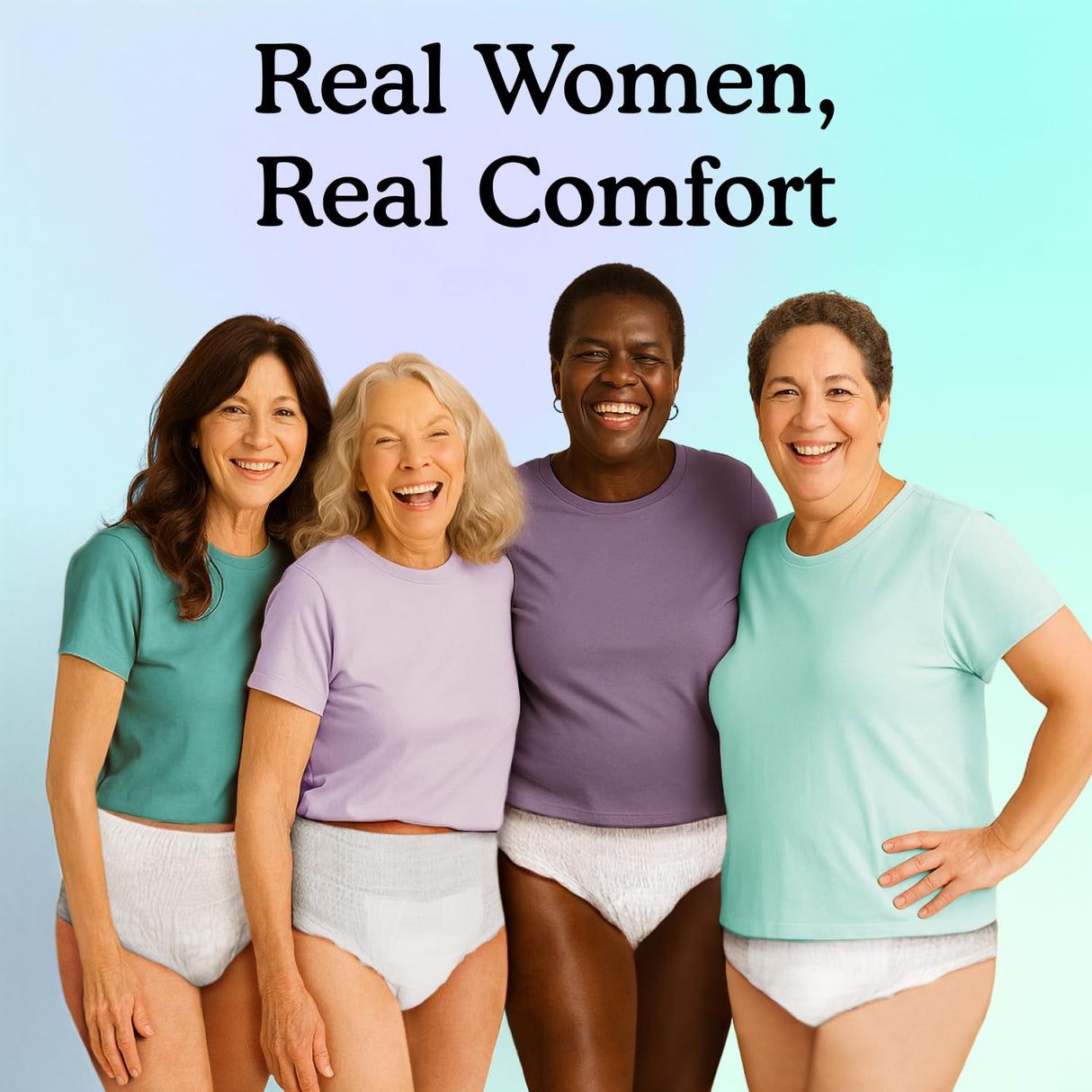Because Overnight Absorbency Pull Ups - Adult Disposable Incontinence Underwear, Extra Absorbent Nighttime Briefs for Men and Women, White, Large, 20 Count