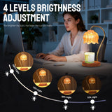 GEEZO Fragrance Candle Warmer Lamp，Electric Candle Warmer with Timer & Dimmer，Mom Christmas Birthday Gifts for Women, House Warming Gifts New Home Bedroom Decor