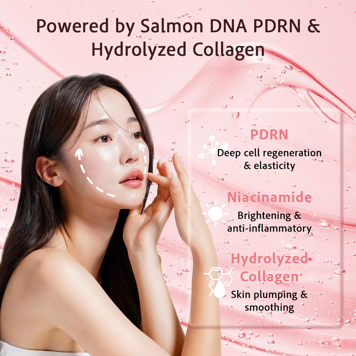 realori Salmon DNA PDRN Collagen Face Mask – Korean Skincare Hydrogel Overnight Collagen Face Mask for Glass Skin – Lifting, Firming, Moisturizing & Pore Refining – 4 Jelly Masks for Women and Men