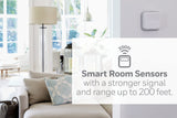 Honeywell Home T9 WiFi Smart Thermostat with 1 Smart Room Sensor, Touchscreen Display, White