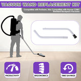 HappyAlley 1 Pack Vacuum Wand Replacement, 2 Piece Aluminum S-Wand Compatible with Proteam Backpack, Commercial Vacuum Parts & Accessories, Also Compatible with Hoover Backpack C2401, Fit 1.5'' Hole