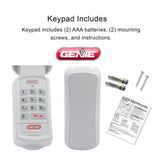 Genie Garage Door Opener Wireless Keyless Keypad - Safe & Secure Access - Compatible with All Genie Intellicode Garage Door Openers - Easy Entry into the Garage With a PIN - Model GK-R, White