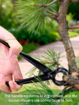 Haosie Bonsai Concave Cutter Tools, 8.4in Gardening Scissors Shears Pruning
