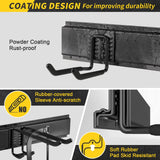 UUP 48" Garage Tool Organizer Wall Mount, 440lbs Garden Garage Storage Garage Organization with Adjustable Heavy Duty Hanging Hooks, Yard Rack Hanger System Shovel Rake Broom Ladder Holder, Men Gift