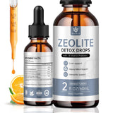 Zeolite Drops for Adults and Kids – 99%+ Pure Natural Zeolite clinoptilolite, with Vitamin B, Probiotic Blend, Vegan, Non-GMO - Supports Immune Health, Supplement Energy and Attention - 2 Fl Oz