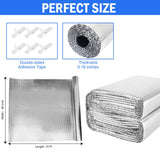 YoleShy Double Reflective Insulation 48 in X 10 FT RV Window Insulation for Summer Heat Reflective Window Film for Roof, Car, Garage Doors