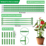 Yongblus 63Inch Tomato Cage for Garden, 4Pack Plant Support Garden Stakes