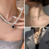 IFKM 36 PCS Silver Plated Jewelry Set with 3 PCS Necklace, 12 PCS Bracelet, 7 PCS Ear Cuffs Earring, 14 Pcs Knuckle Rings for Women Valentine Anniversary Birthday Friendship Gift