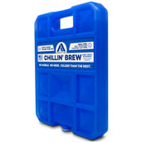 Arctic Ice Chillin' Brew Series Long Lasting Reusable Ice Pack - Freezes at 28° Fahrenheit - Designed to Keep Beverages Colder Than Ice, Large 2.5 lbs