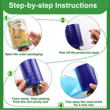 Sunroda Lint Rollers Pet Hair Value Pack of 500 Sheets, Extra Sticky Lint Remover for Dog & Cat Fur, Clothes, Furniture, Couches Reusable Rollers for Fuzz, Fluff & Hair (Blue, 2 Count / 500 Sheets)