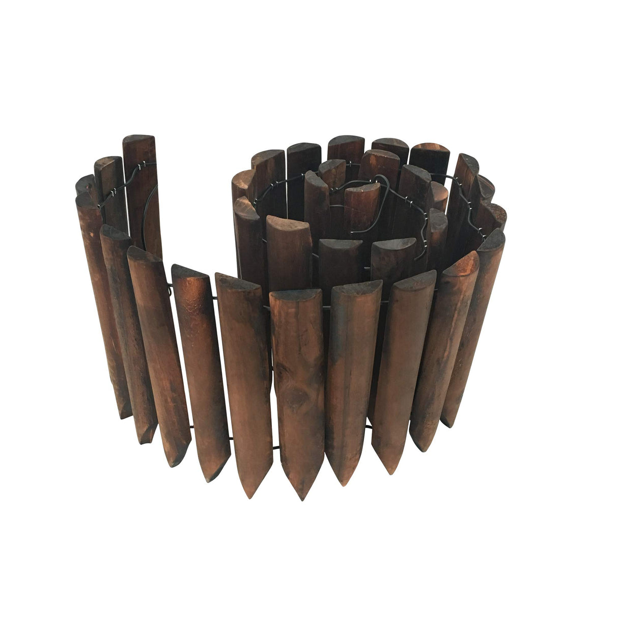 WORTH Wooden Edging for Landscaping, Flexible Garden Lawn Border 8" x 42"