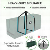 BALEINE 9 ft Christmas Tree Storage Bag, Heavy Duty Extra Large Artificial Christmas Tree Bag with Reinforced Handles and Dual Zippers Wide Opening (Green, 9 ft)