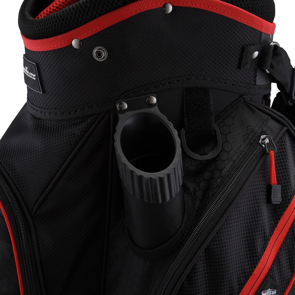 Caddymatic Golf Deluxe 14-Way Cart Bag Black/Red