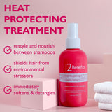 12 Benefits Instant Healthy Hair Treatment, Leave-In Conditioning, Smoothes Frizz, Strengthens & Repairs, Heat Protection Spray, 6 Fl Oz (Pack of 2)