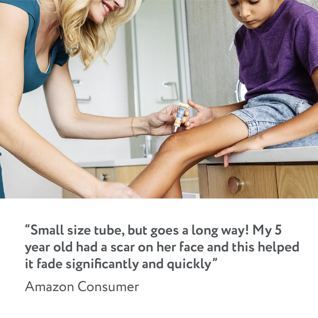 ScarAway Kids Silicone Scar Gel, 100% Medical-Grade, Helps Improve Size, Color & Texture of Hypertrophic & Keloid Scars on Face & Body from Injury, Burns & Surgery, Water Resistant, Clear, 6g