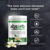 Absorb Plus Vegan Isolate Protein - Gut Health, Nutritional Support, Natural Ingredients, Non-GMO, Gluten-Free, Organic Sprouted Rice Protein (100g, Unsweetened Vanilla Brûlée)