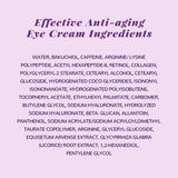 ANAI RUI Caffeine Bakuchiol Firming Eye Cream, Retinol & Peptide Eye Cream for Dark Circles, Puffiness, Wrinkles, Bakuchiol Alternative Retinol Eye Moisturizer for Under-Eye Skin Repair 0.5 FL OZ