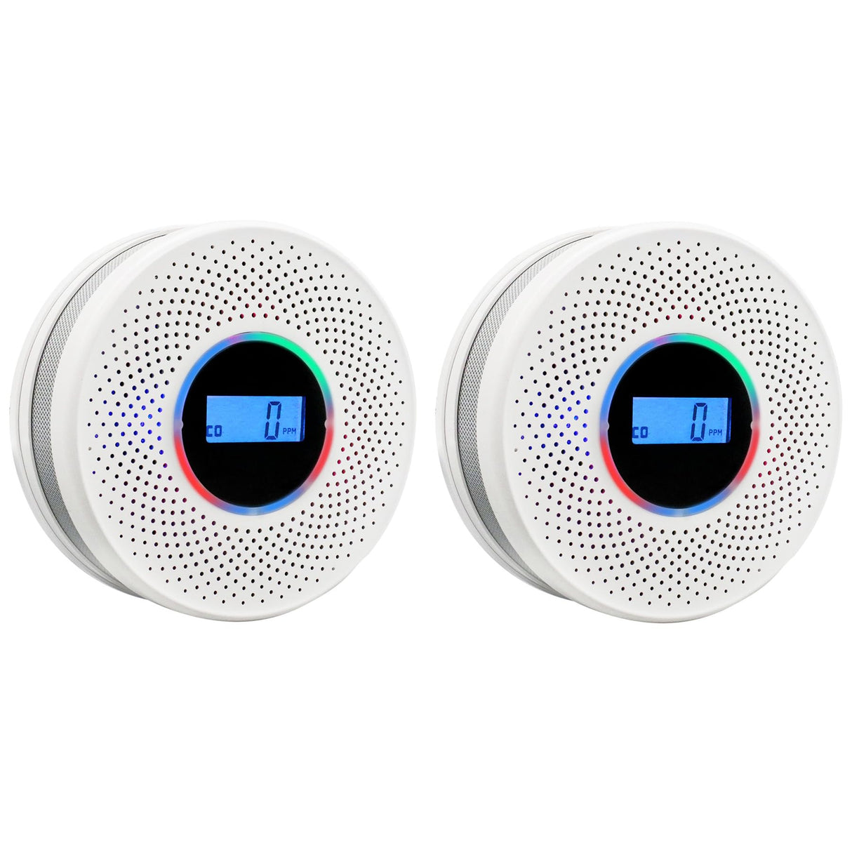 Smoke Detector Carbon Monoxide Detector Combo with Digital Display and Sound Light Alarm, 2-in-1 Smoke & CO Alarm with Battery Operated for Home, Travel or RV