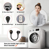 WELLUCK 1.5FT 3 Prong to 4 Prong Dryer Adapter, 3 to 4 Prong Dryer Plug Adapter, 4 Prone Dryer Outlet Adapter, 14-30P Male to 10-30R Female Receptacle for Old Clothes Dryer Converter, 30A, 250V