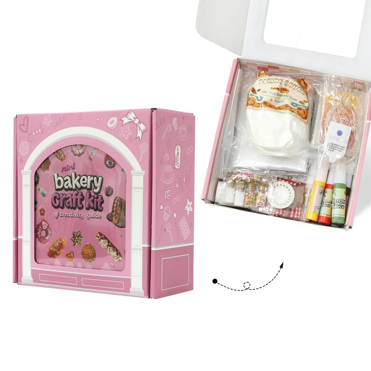 iLAND Air Dry Clay Crafts for Girls 8-12 Cute Arts and Crafts for Kids Fun Kid Activities on Lovely Modeling Clay Kit DIY Crafting for Teens Birthday Gifts for Girls 10-12 13 Christmas Gifts Creative