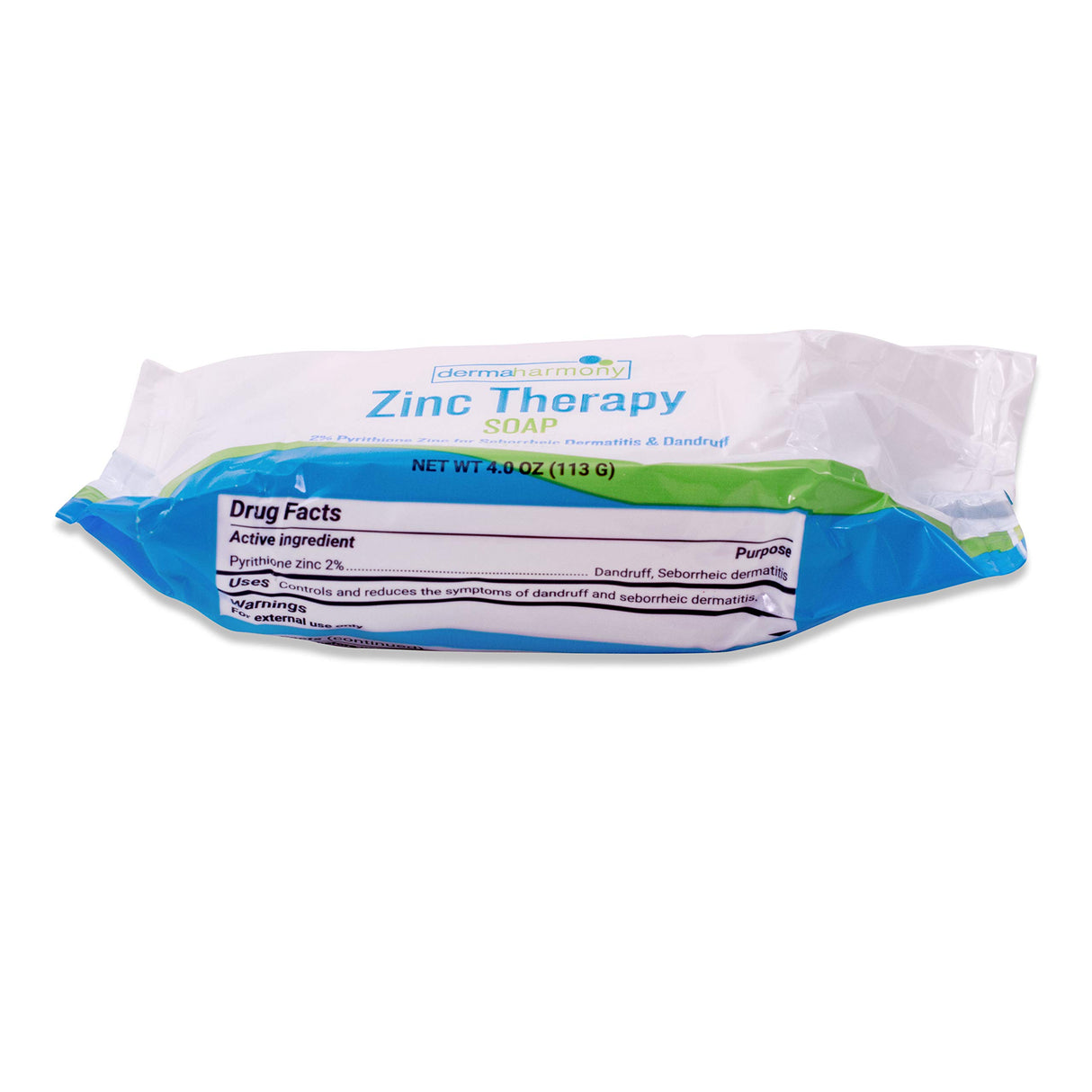 Dermaharmony Set of 2 2% Pyrithione Zinc (ZnP) Bar Soap 4 oz - Crafted for Those with Skin Conditions - Seborrheic Dermatitis, Dandruff, etc.