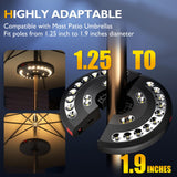 Eletorot Patio Umbrella Lights-Rechargeable Outdoor Lights for Decor, Table Light 28 LED 3 Lighting Modes, Cool Patio Pool Accessories Backyard Decor