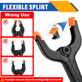 20 Pack 6 inch Plastic Spring Clamps, Black Heavy Duty Clips, Backdrop Clips, Plastic Clamps for Crafts, Backdrop Stand, Woodworking, Photography