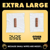DUDE Wipes - Flushable Wipes for Adults - 6 Pack, 288 Wipes - Odor Destroyer XL Adult Wet Wipes - Deodorizing with Clean Scent - Up to 24 Hours of Odor-Destroying Technology