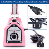 LinsnField Sealer Pro, Patented 8-inch Impulse Heat Sealer, 2-mm Sealing Width Super Heavy Duty Bag Sealing Machine with Extra 2 Replacements, 1Fuse Included, Pink