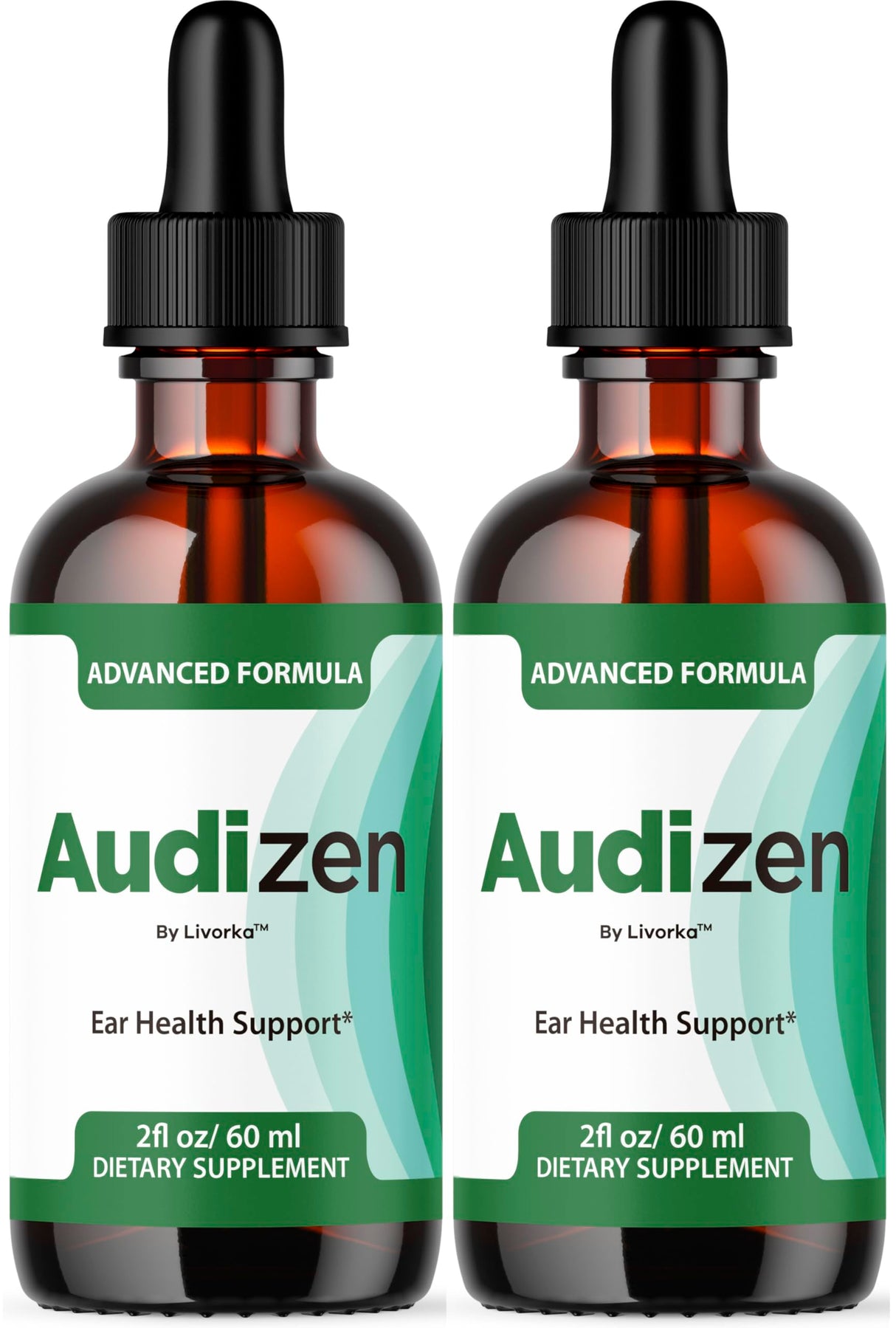 (2 Pack) Audizen Ear Drops - Original Audizen Drops Advanced Ear Health Support Supplement Liquid Premium All Natural for Healthy Ringing Ear, Audi Zen Ear Balance Support, 2 Bottles for 2 Months