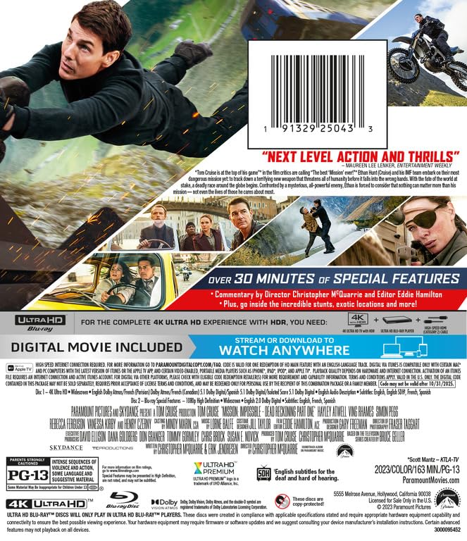 Mission:Impossible - Dead Reckoning Part One [4K UHD]