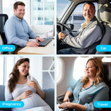 AUVON Cooling Gel Seat Cushion for Office Chair, FSA HSA Eligible, Large Tailbone Cushion with Thick Memory Foam for Sciatica & Lower Back Pain Relief, Non-Slip XL Cushion for Car Seat, Gaming, Home